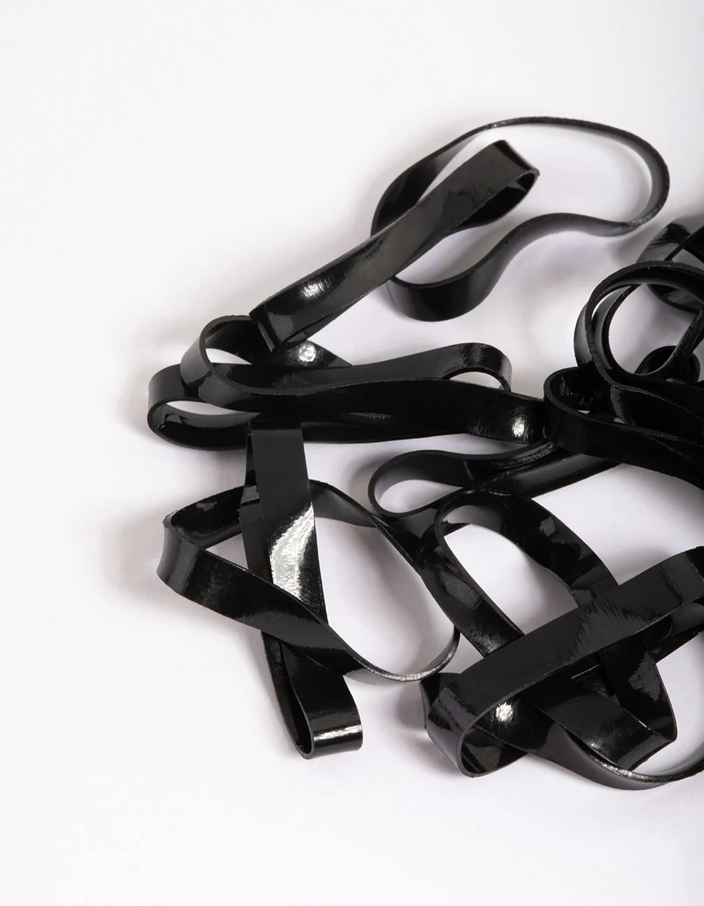 Black Mini Hair Elastics 60-Pack - Image 3