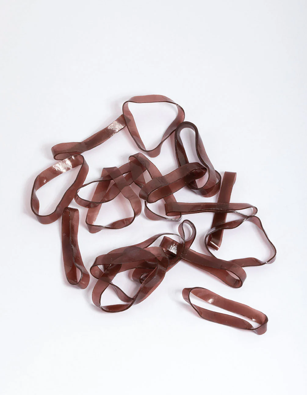Brown Mini Hair Elastics 60-Pack - Image 2