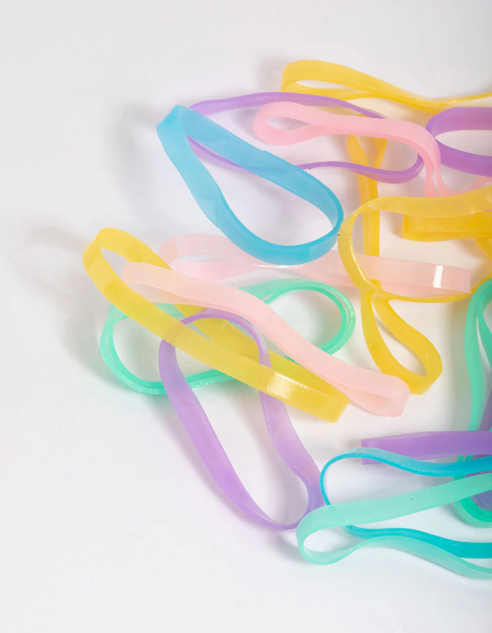 Pastel Mini Hair Elastics 60-Pack - Image 2