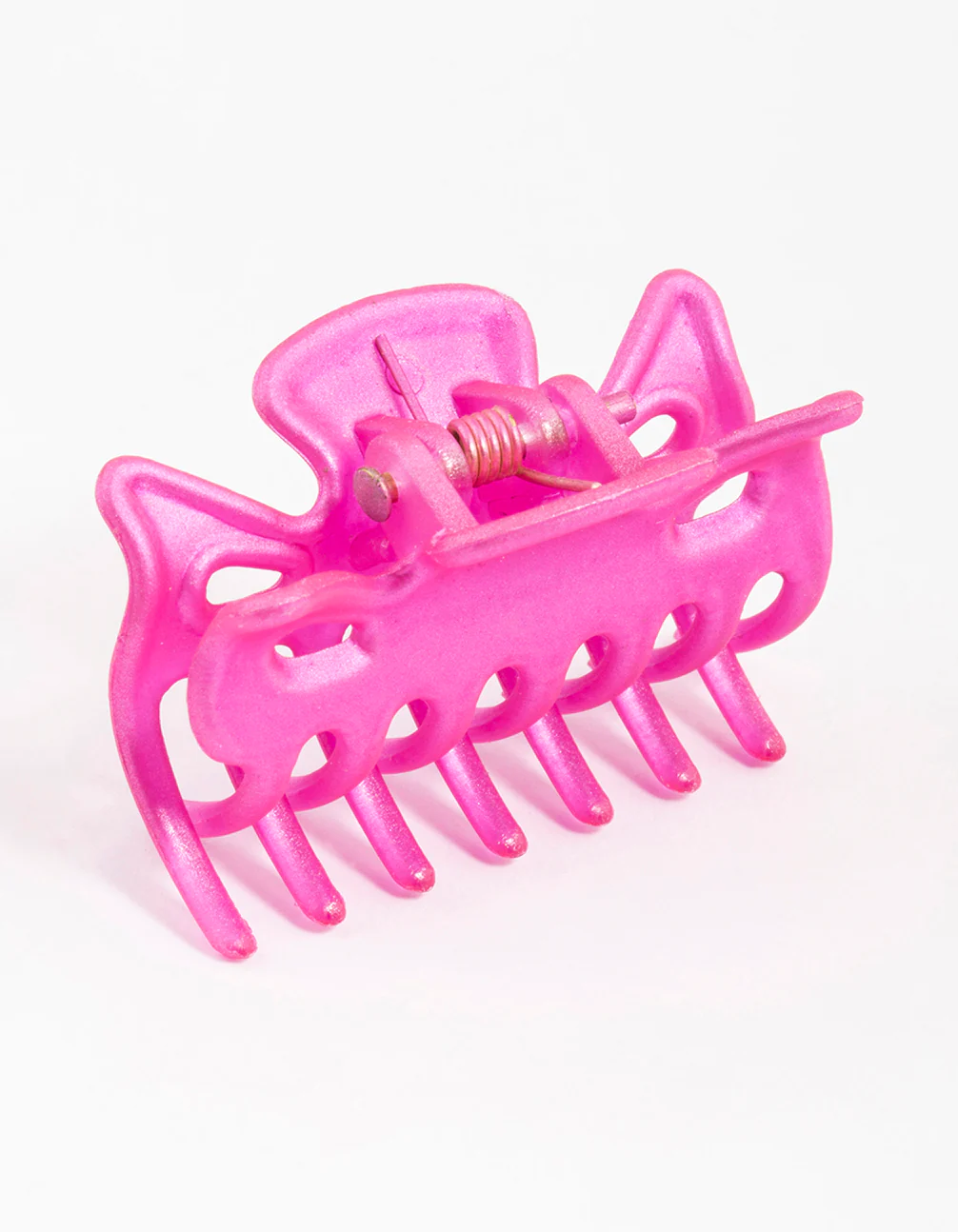 Fuchsia Mini Bow Claw Clip - Image 2
