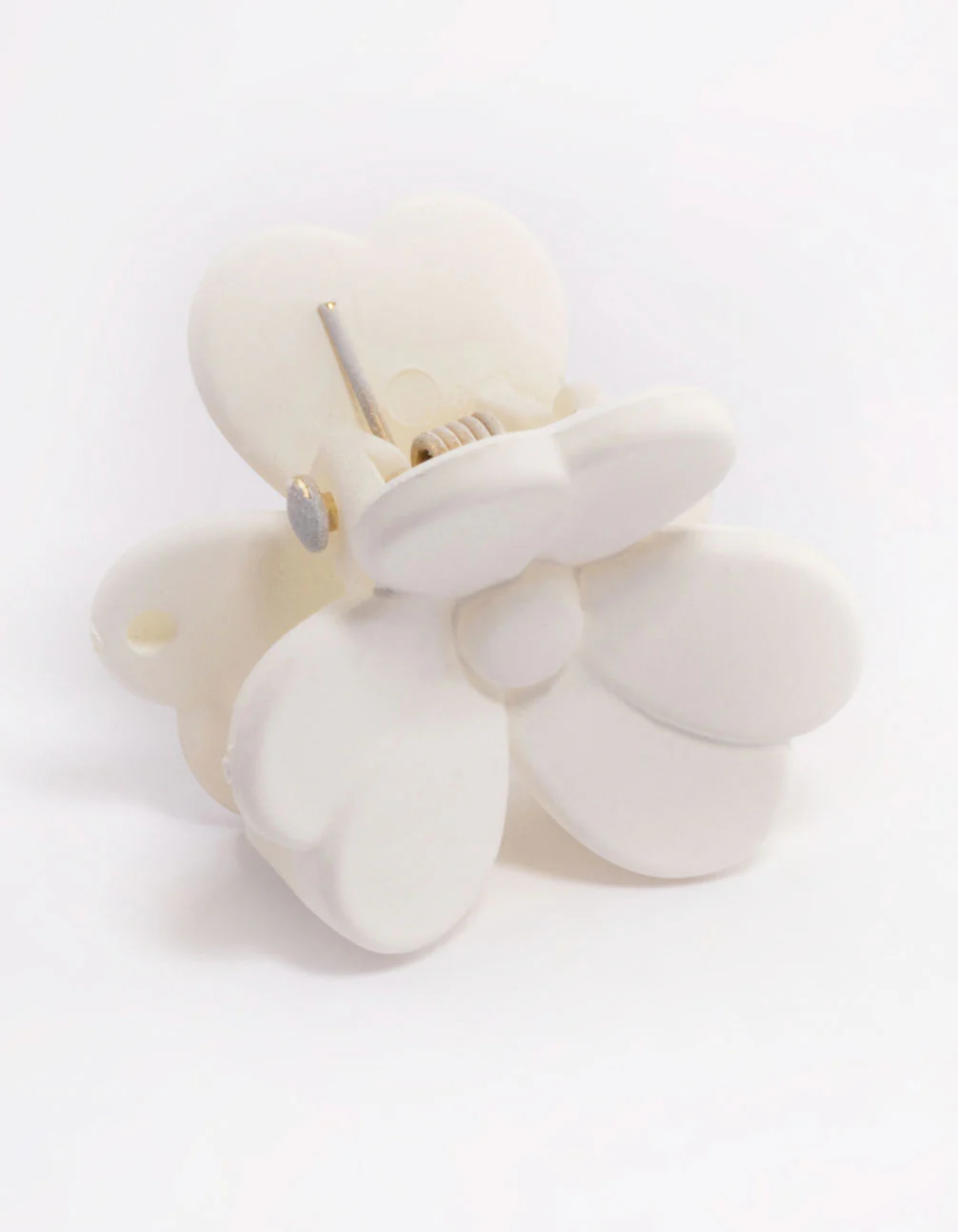 Cream Mini Daisy Hair Claw Clip - Image 2