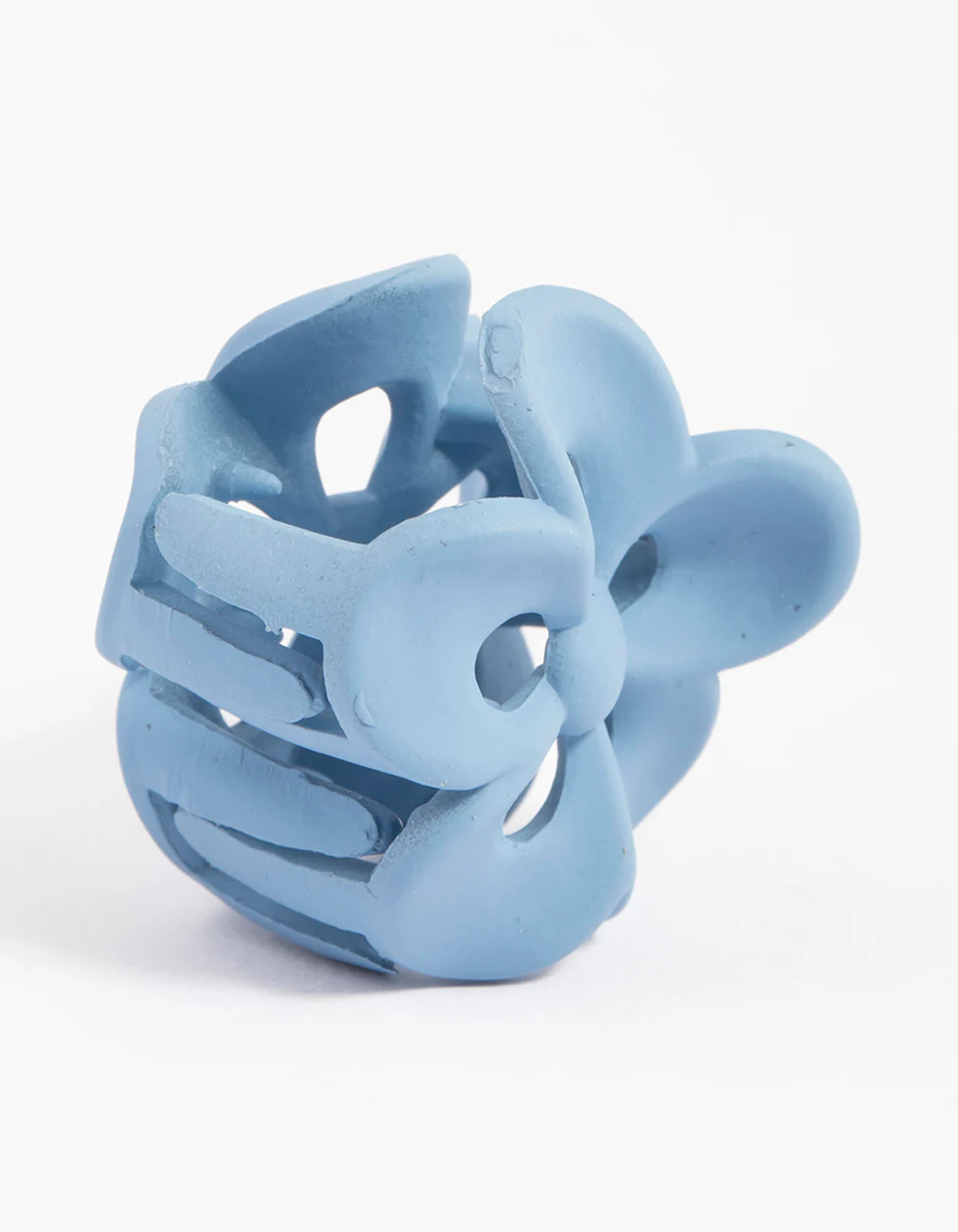 Blue Mini Frangipani Claw Clip - Image 2