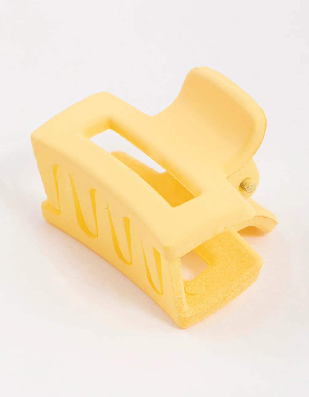 Yellow Mini Rectangle Claw Clip - Image 2