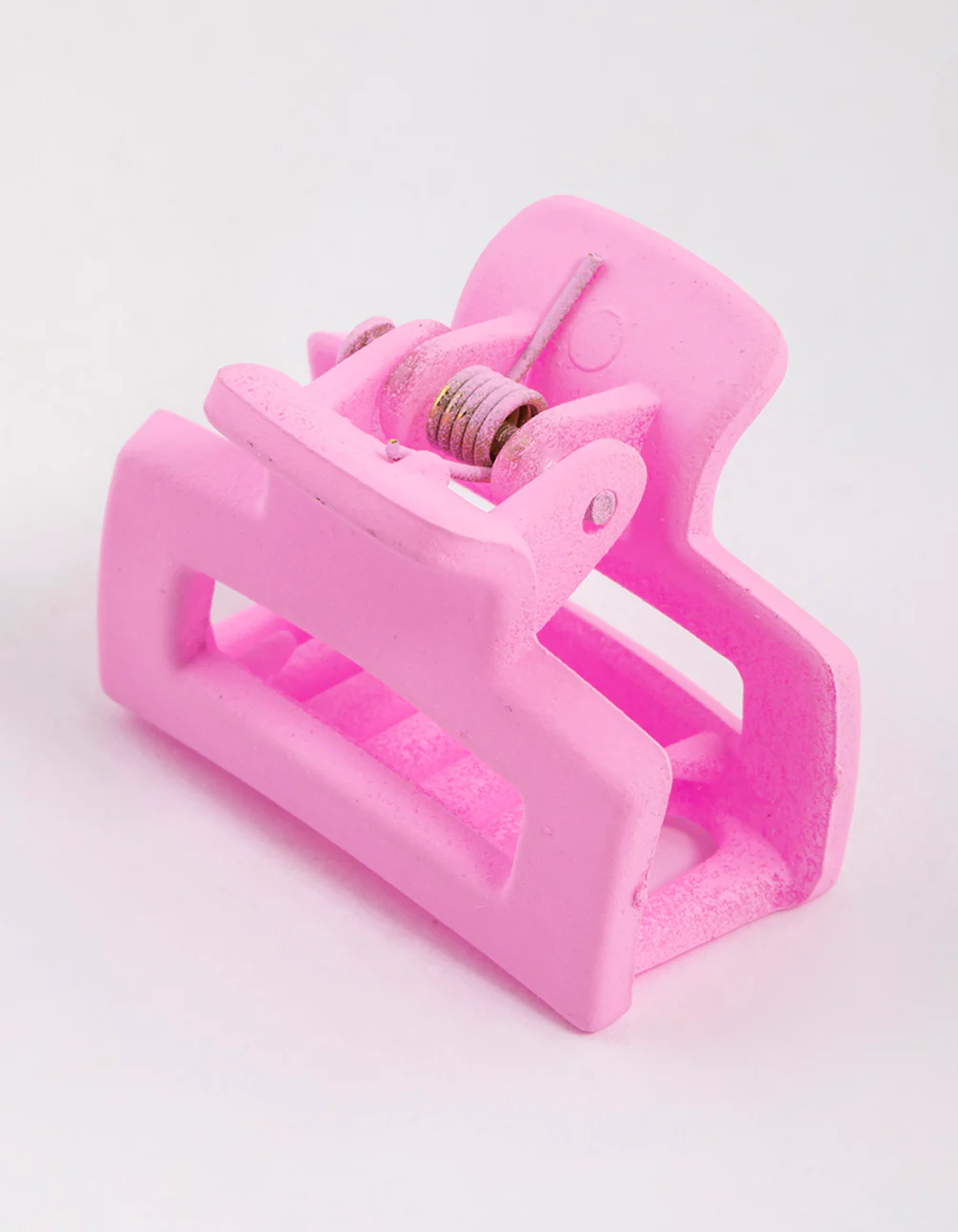 Pink Mini Rectangle Claw Clip - Image 2