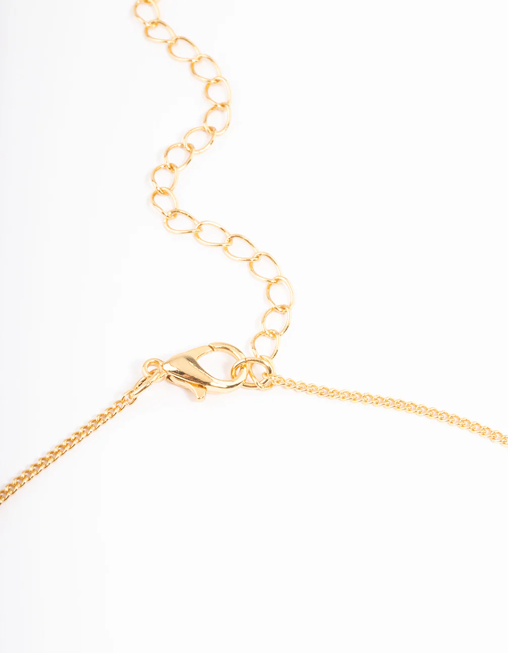 Gold Plated Libra Necklace with Diamante Pendant - Image 6
