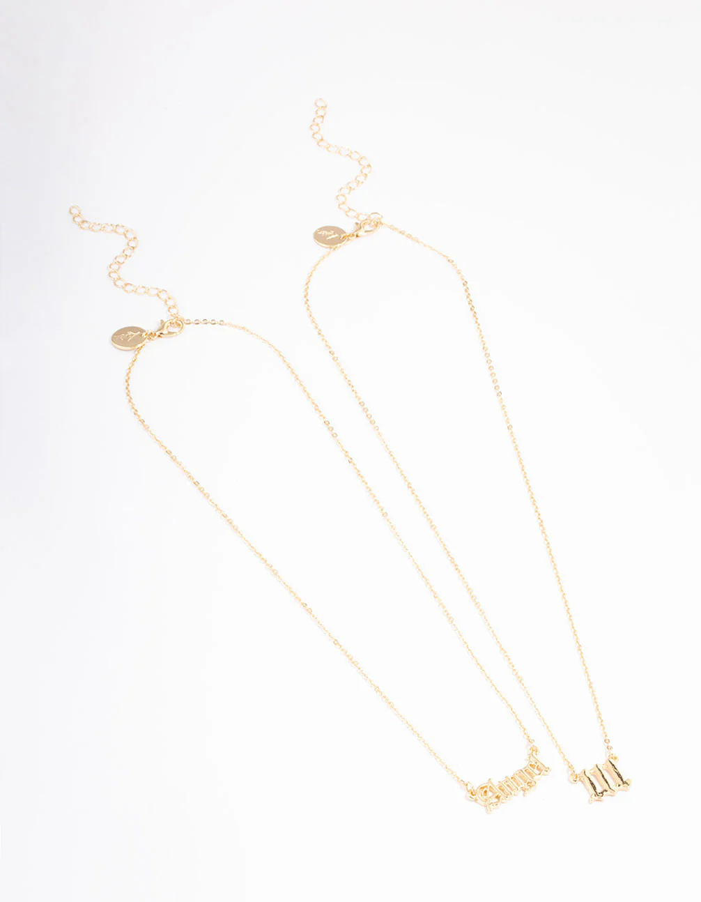 Gold Plated Angel Number '111' Layered Necklace - Image 2
