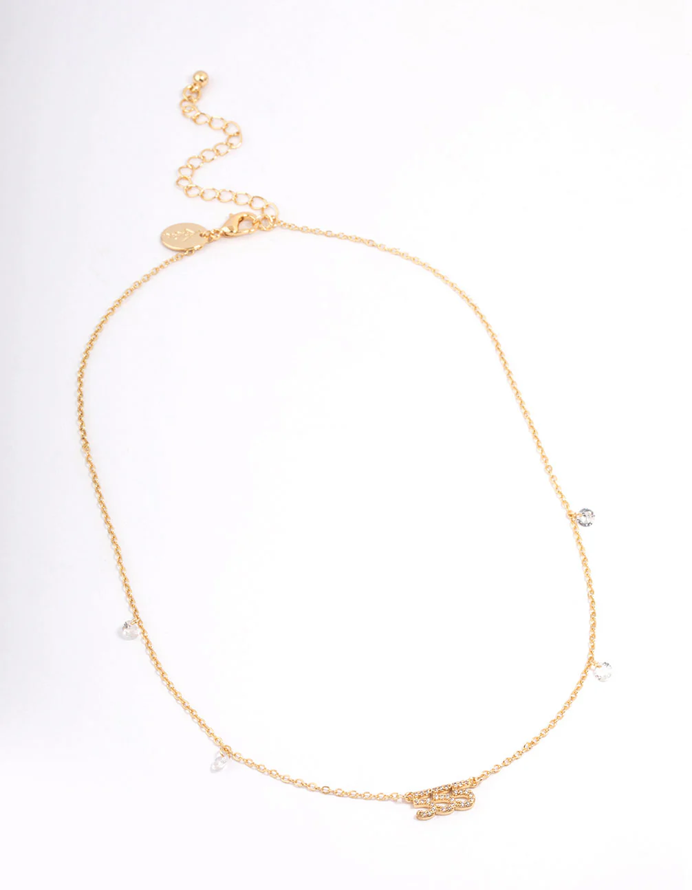 Gold Plated 555 Angel Number Cubic Zirconia Pendant Necklace - Image 3
