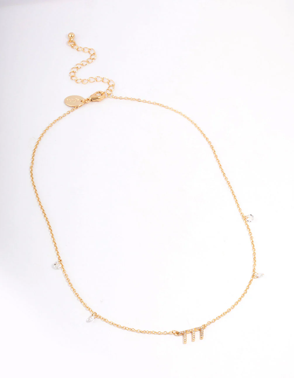 Gold Plated 777 Angel Number Cubic Zirconia Pendant Necklace - Image 3