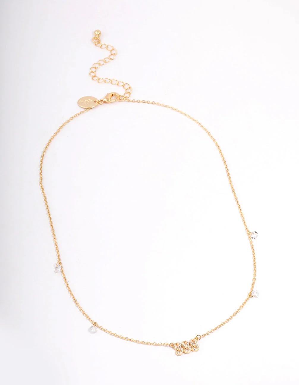 Gold Plated 888 Angel Number Cubic Zirconia Pendant Necklace - Image 3