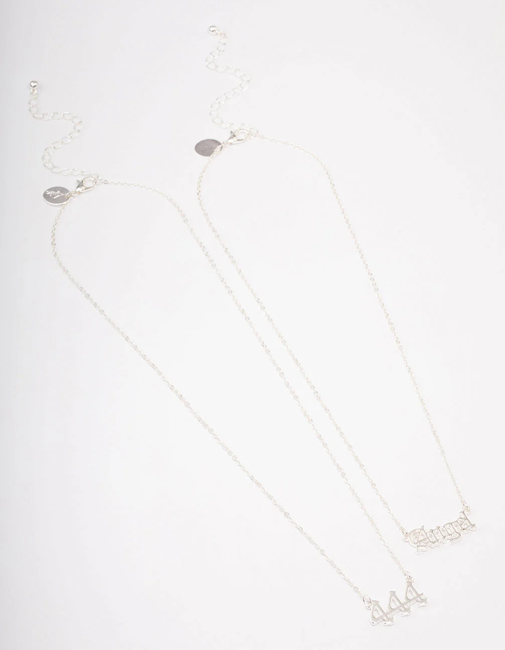 Silver Plated Angel Number '444' Necklace Pack - Image 2