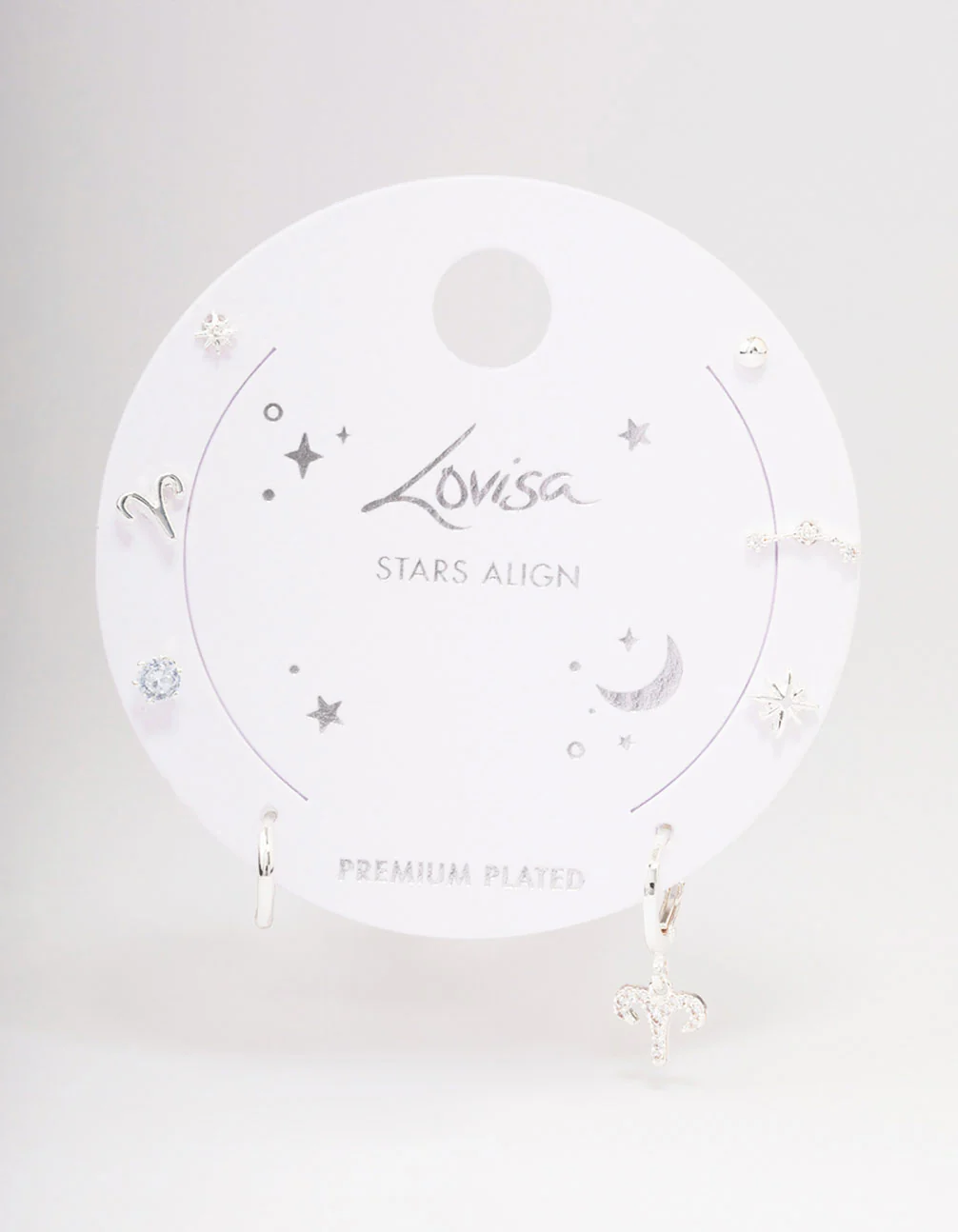 Silver Plated Aries Earring Pack - Image 3