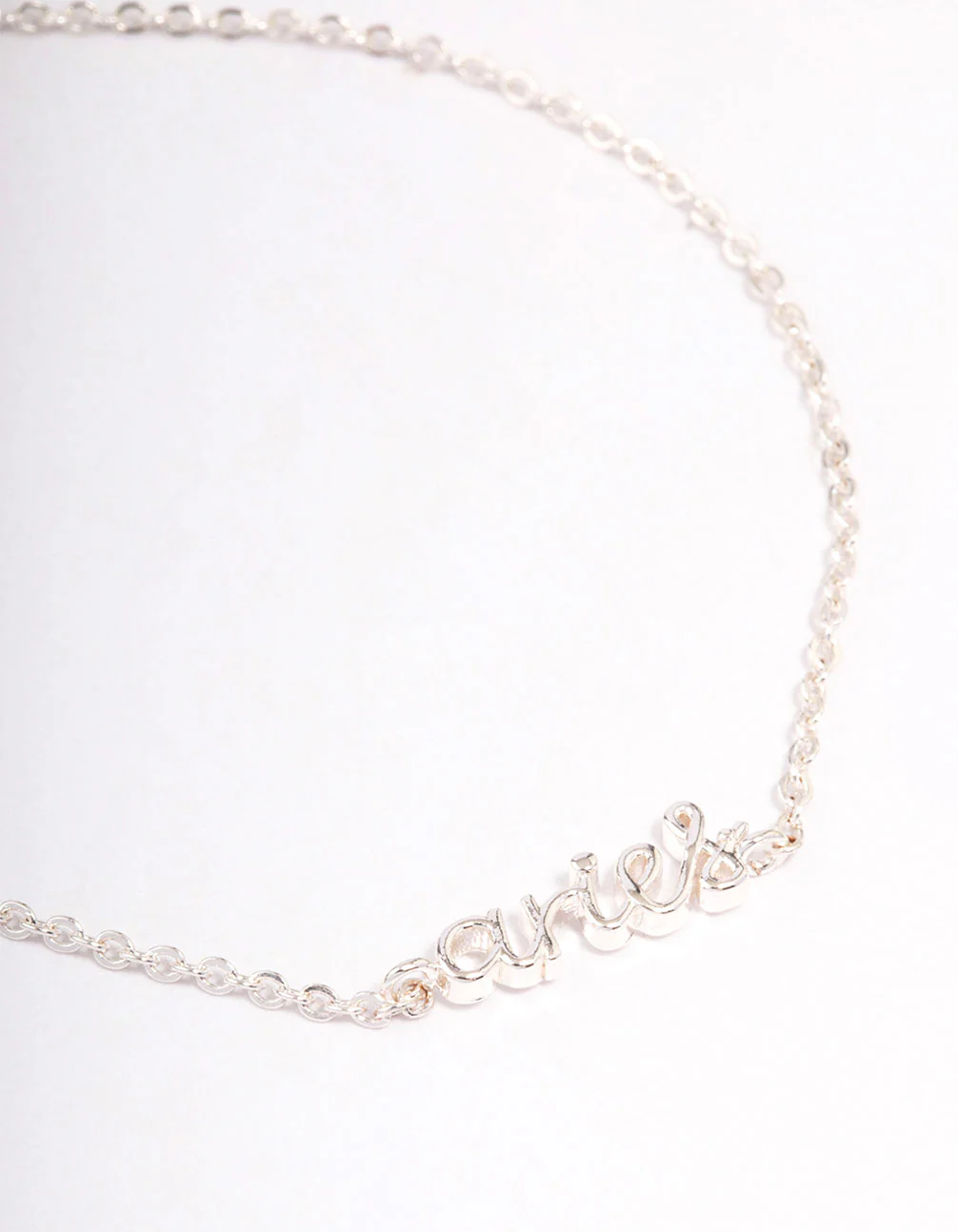 Silver Plated Aries Script Bracelet - Image 2