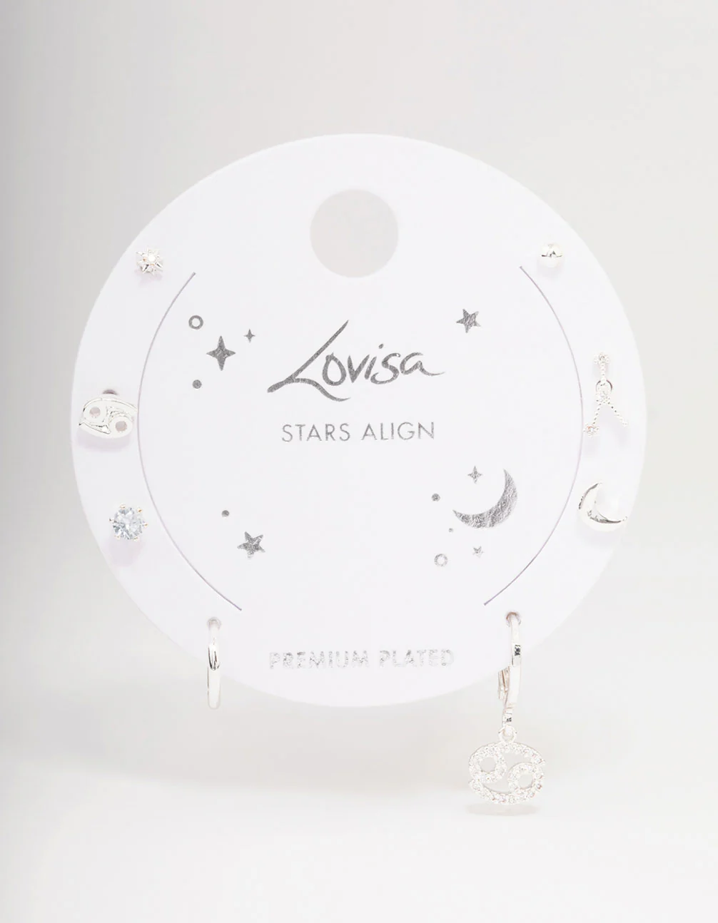 Silver Plated Cancer Earring Pack - Image 3
