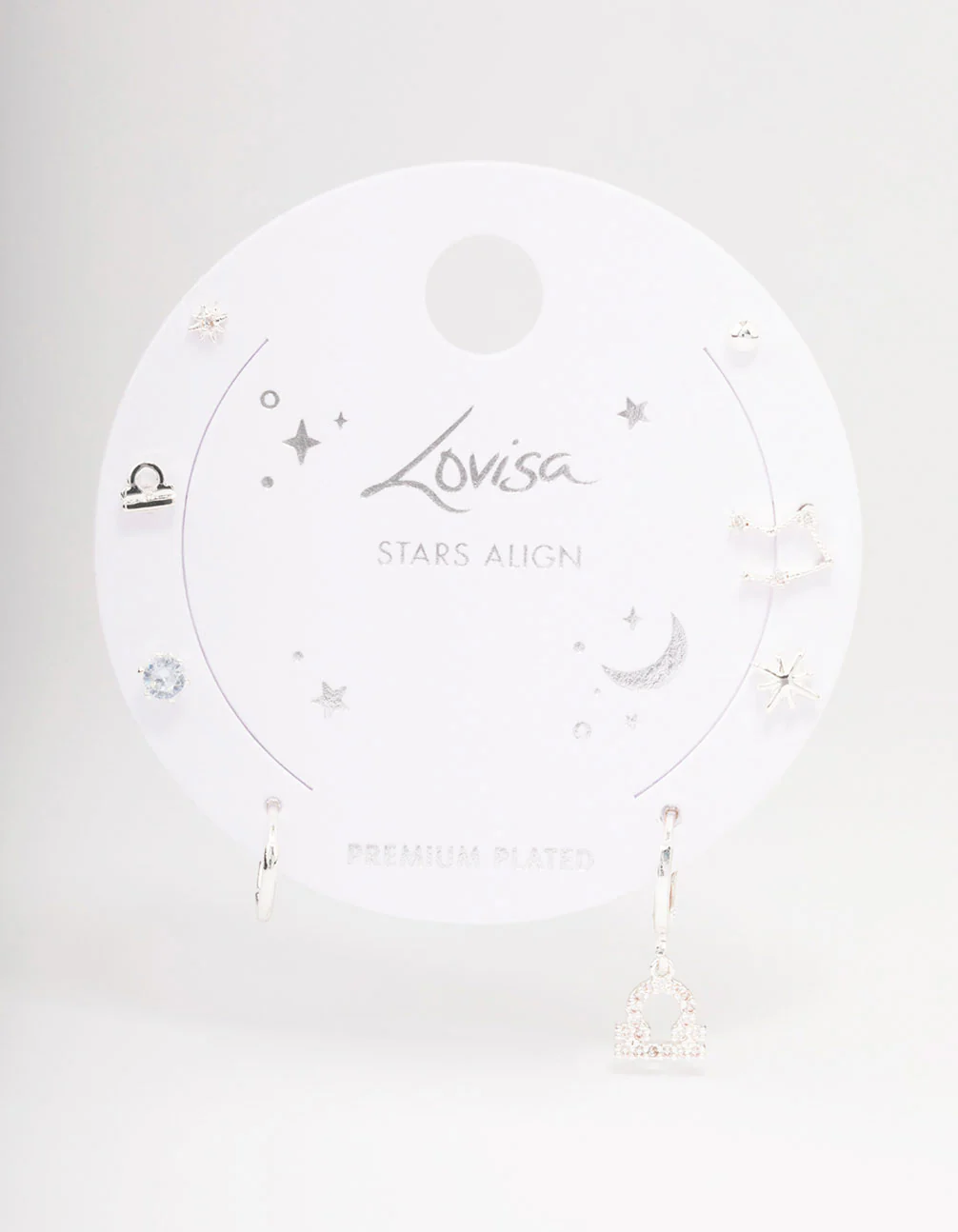 Silver Plated Libra Earring Pack - Image 3