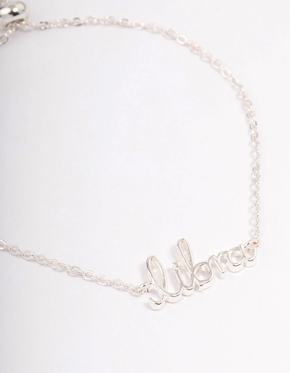 Silver Plated Libra Script Bracelet - Image 2