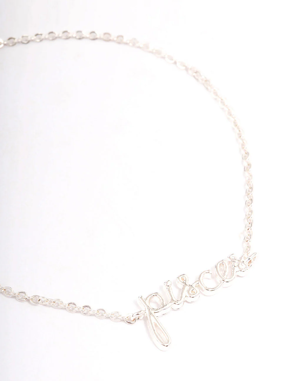 Silver Plated Pisces Script Bracelet - Image 2
