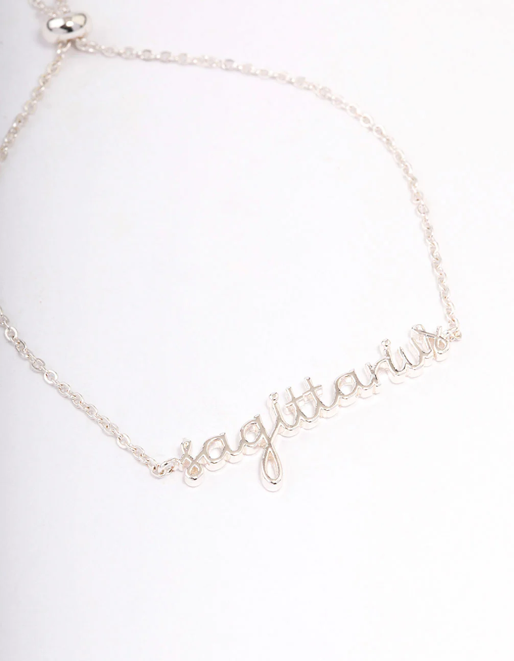 Silver Plated Sagittarius Script Bracelet - Image 2