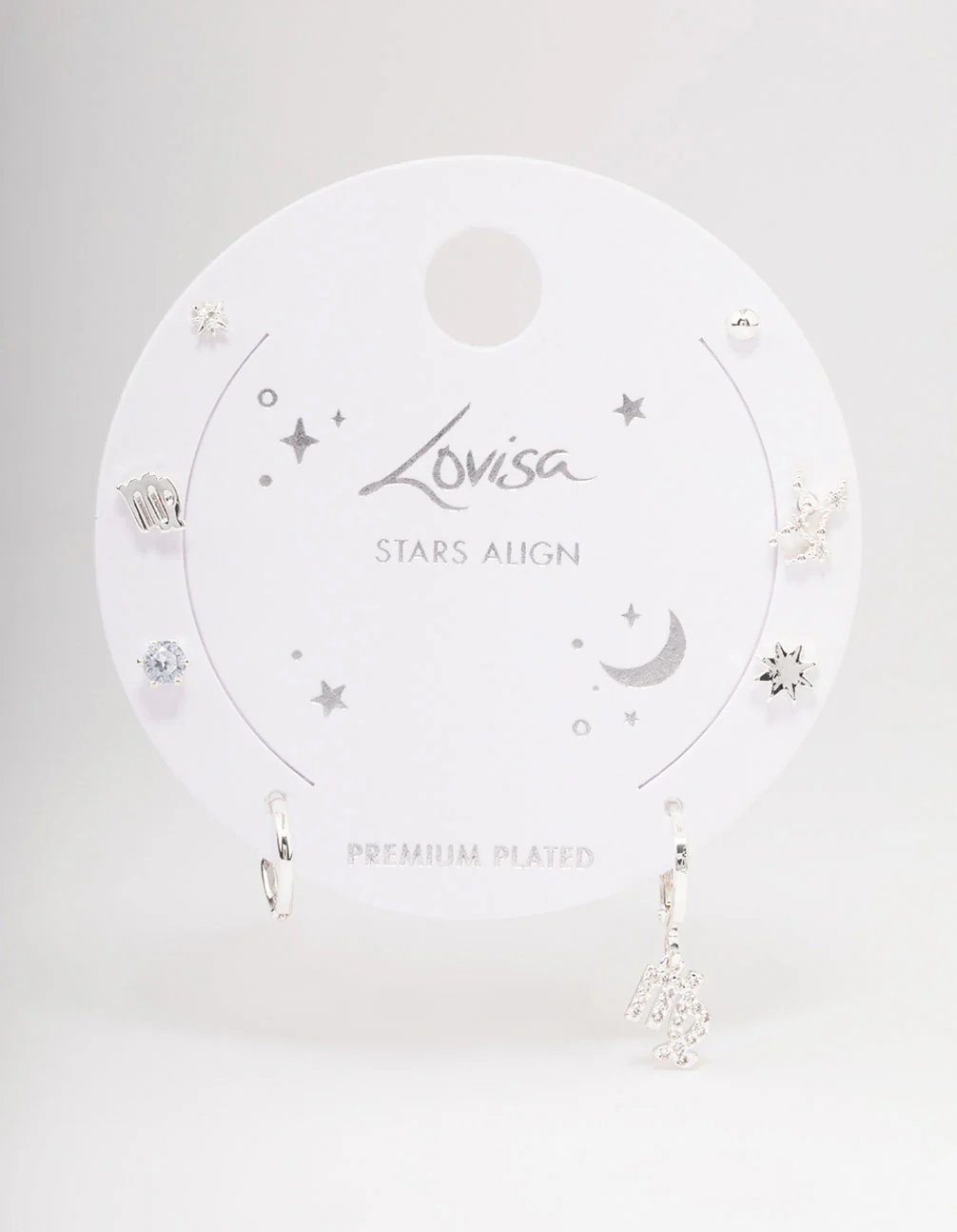 Silver Plated Virgo Earring Pack - Image 3