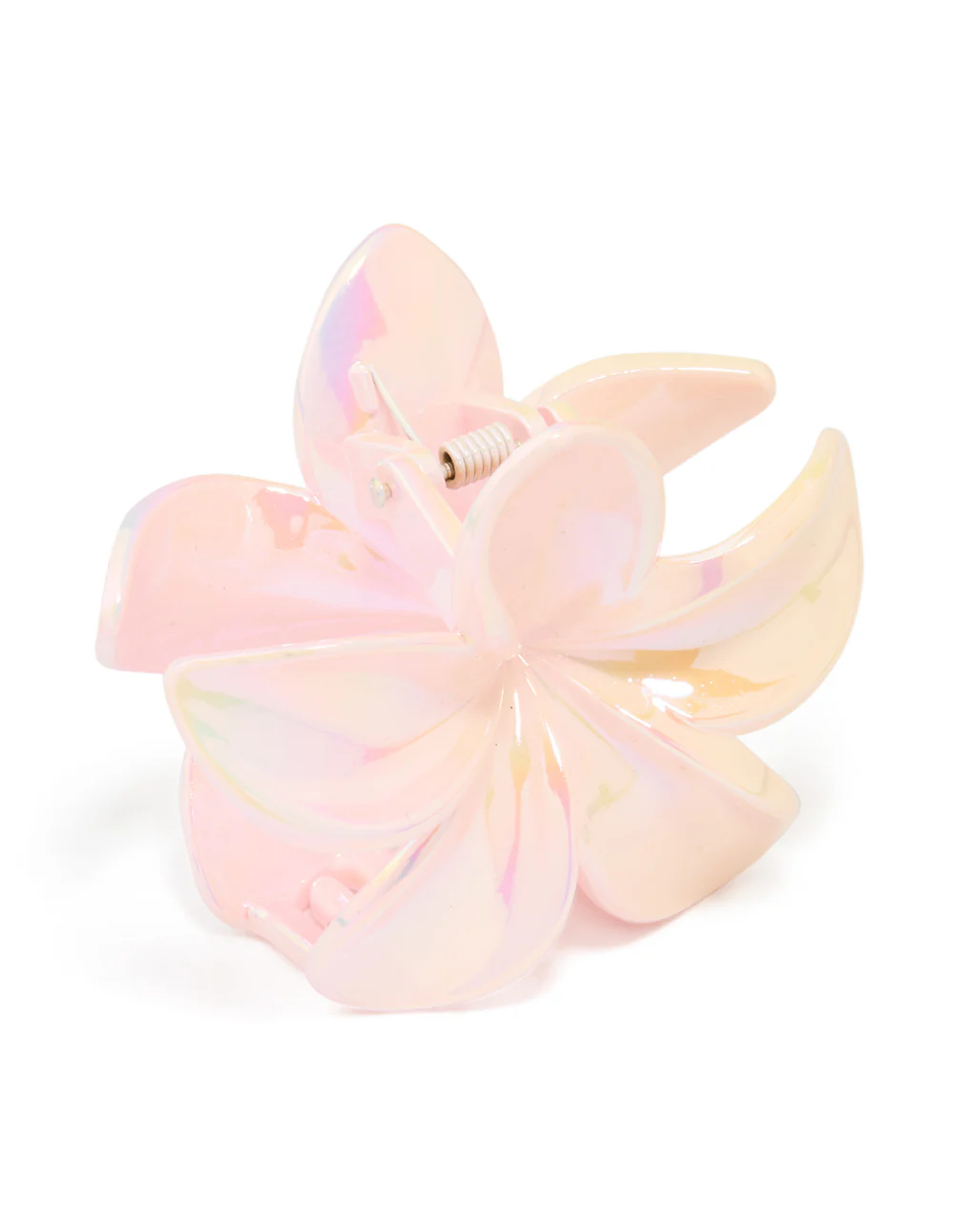 Iridescent Pearised Frangipani Claw Clip - Image 2