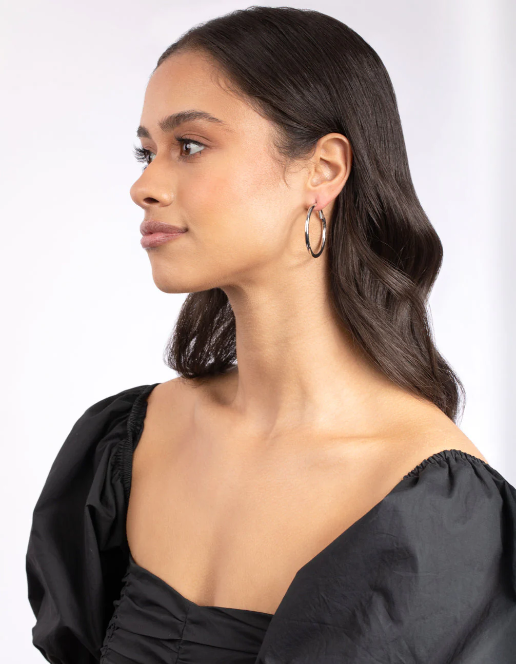Silver Thick Hoop Pack - Image 3
