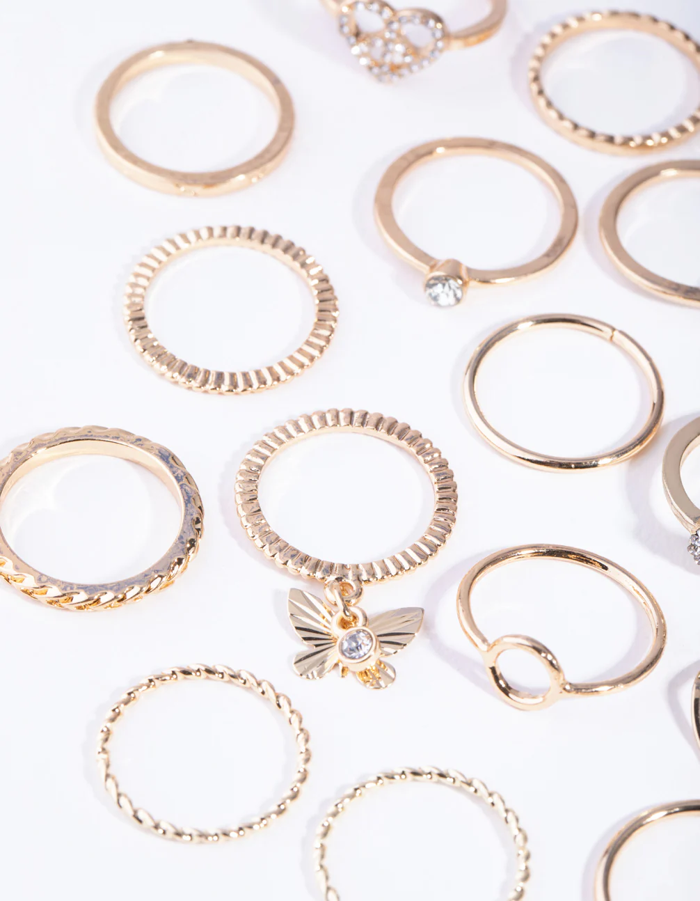 Joyful Gold Peace 24-Pack Rings - Image 3