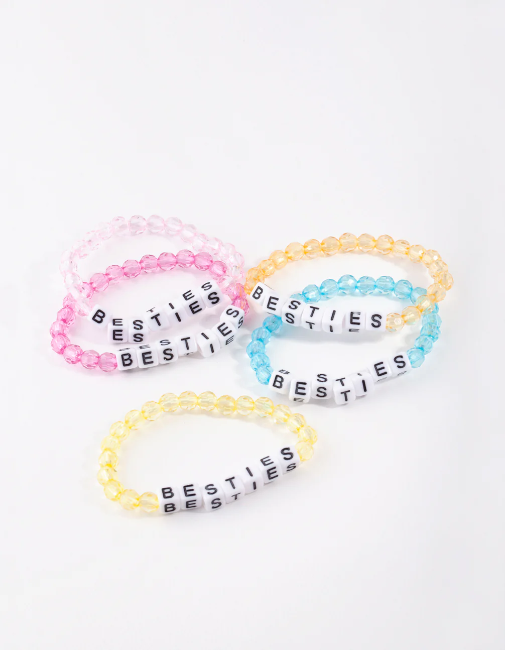 Kids Tropical Bead Besties Stretch Bracelet 5-Pack - Image 2