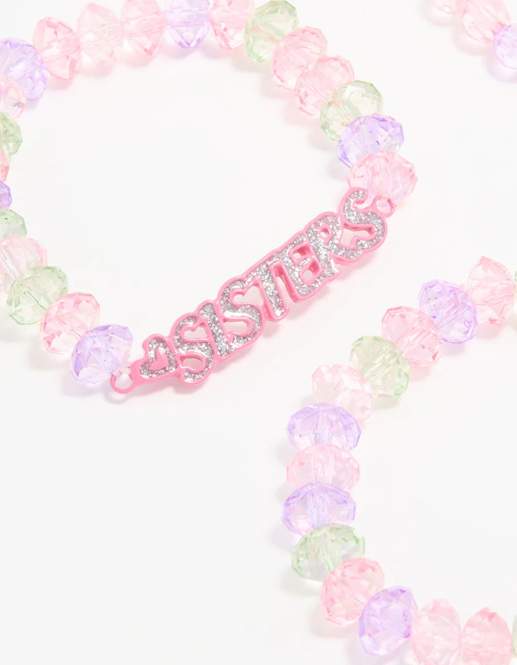 Kids Beaded Sister Stretch Bracelets 4-Pack - Image 2