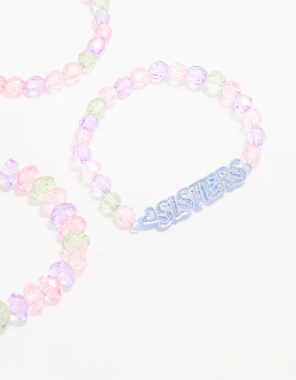 Kids Beaded Sister Stretch Bracelets 4-Pack - Image 3