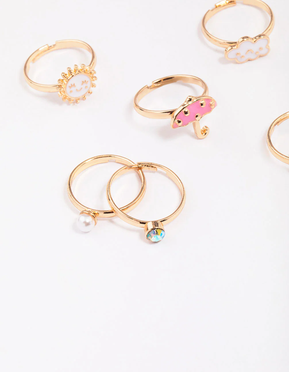 Kids Cloud Sun Ring 6-Pack - Image 2