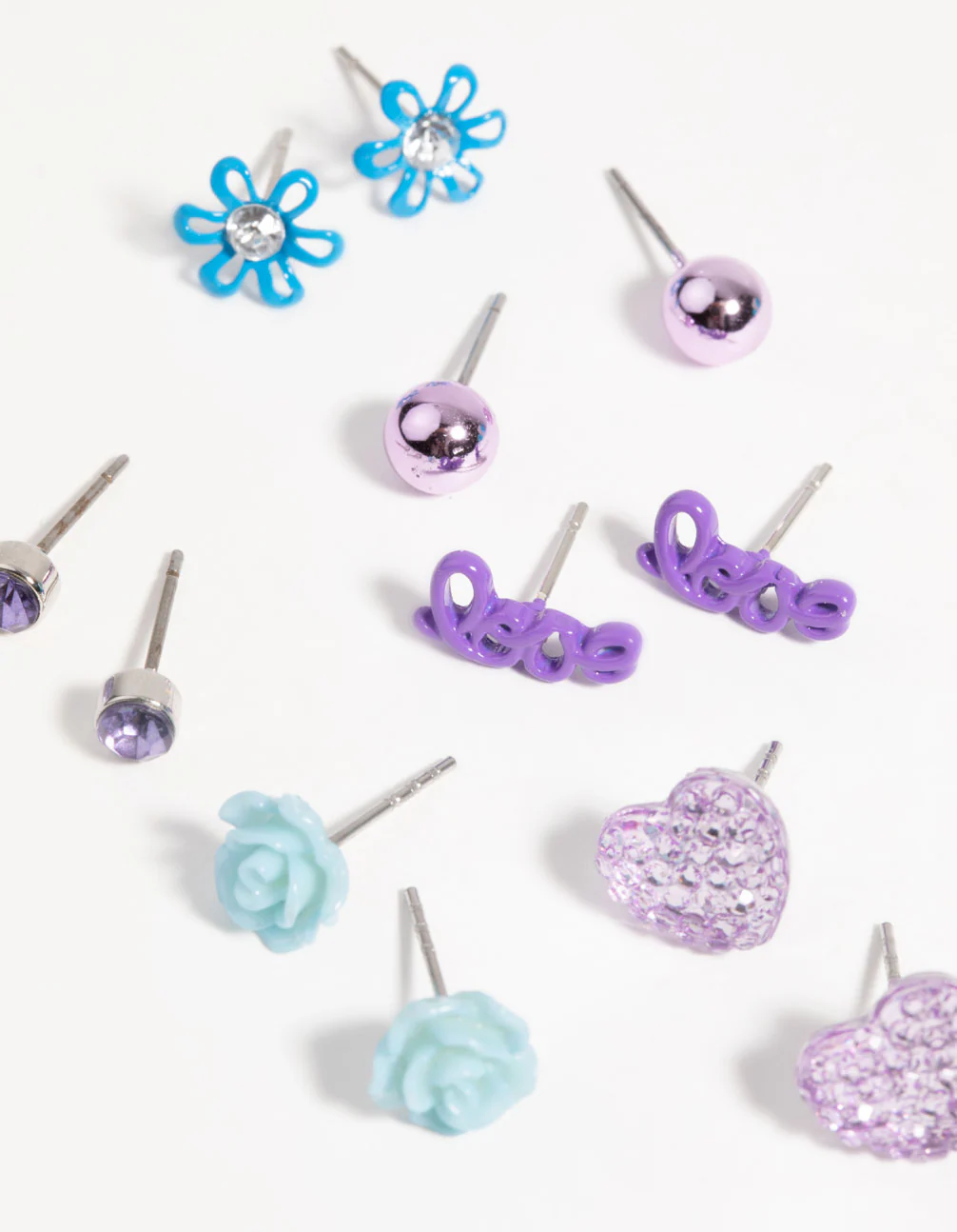 Kids Flower Stud Earring 6-Pack - Image 2