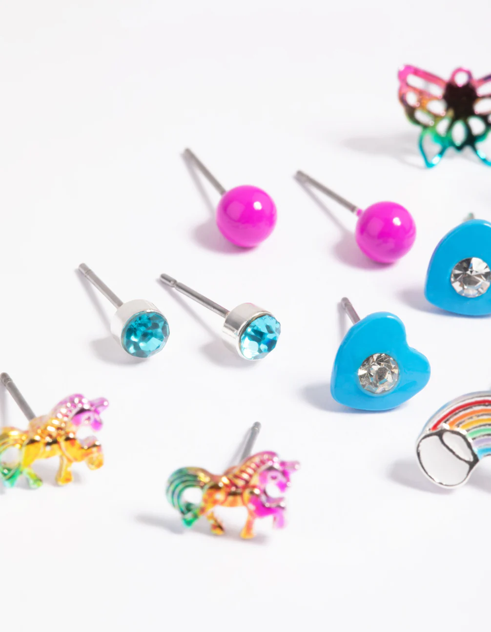 Kids Rainbow Magic Stud Earring 6-Pack - Image 3