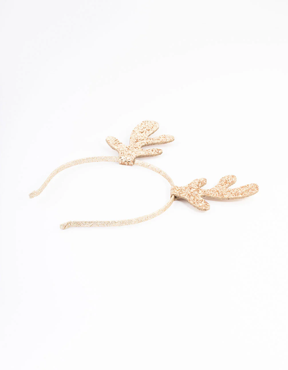 Kids Fabric Glitter Mini Antler Headband - Image 3