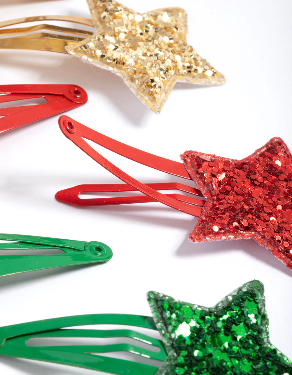 Kids Fabric Glitter Star Snaps 6-Pack - Image 3