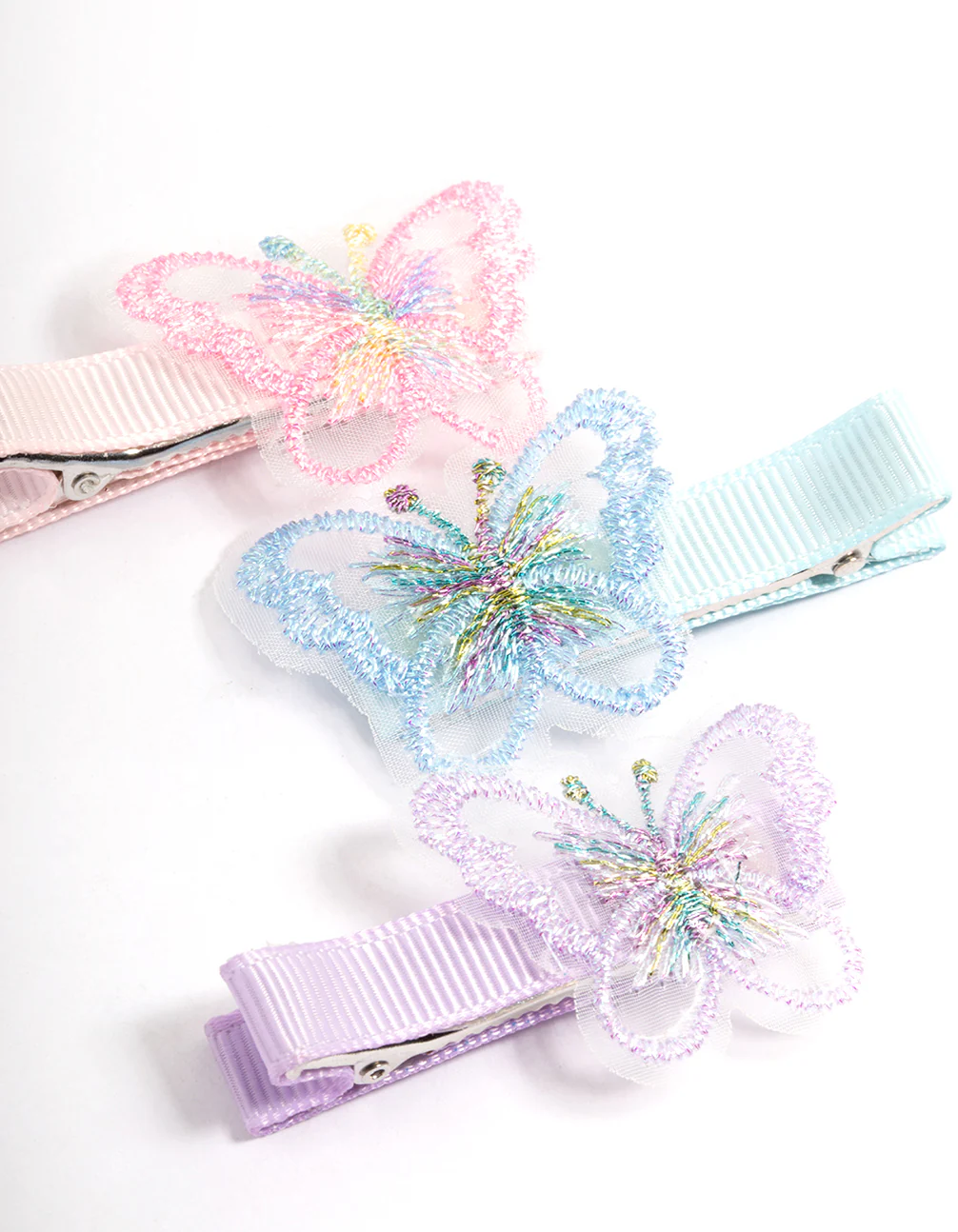 Kids Fabric Butterfly Clips Pack - Image 2