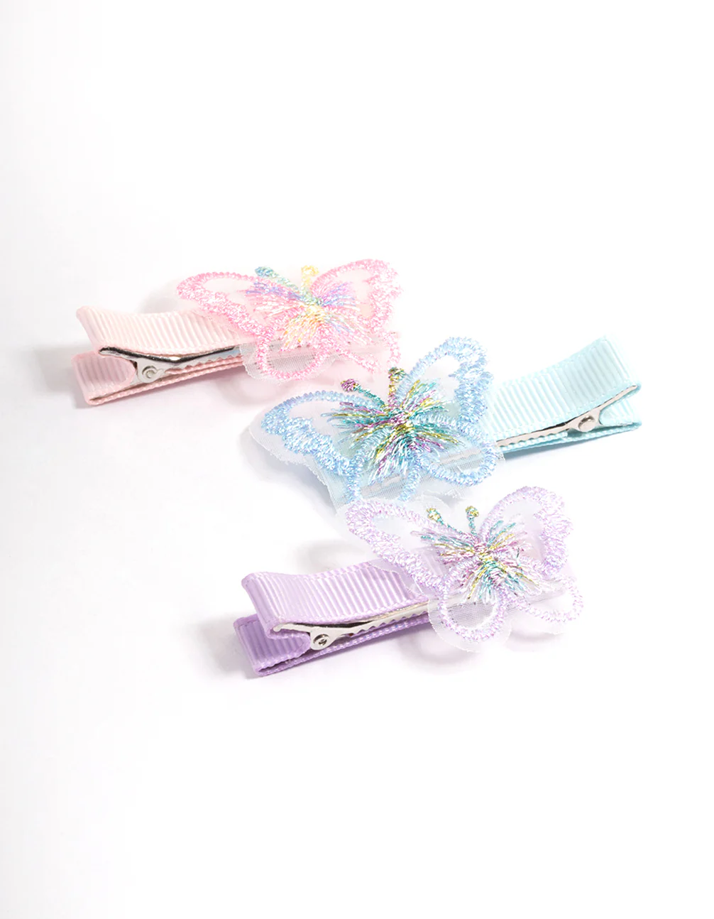 Kids Fabric Butterfly Clips Pack - Image 3