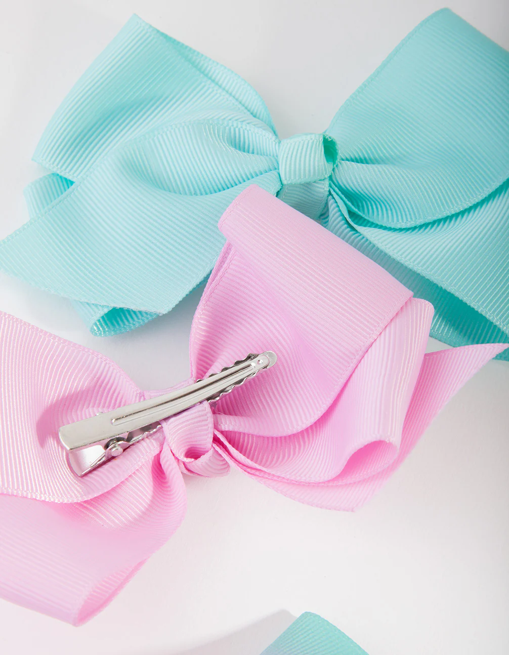 Kids Fabric Small Mint & Pink Bow Pack - Image 3