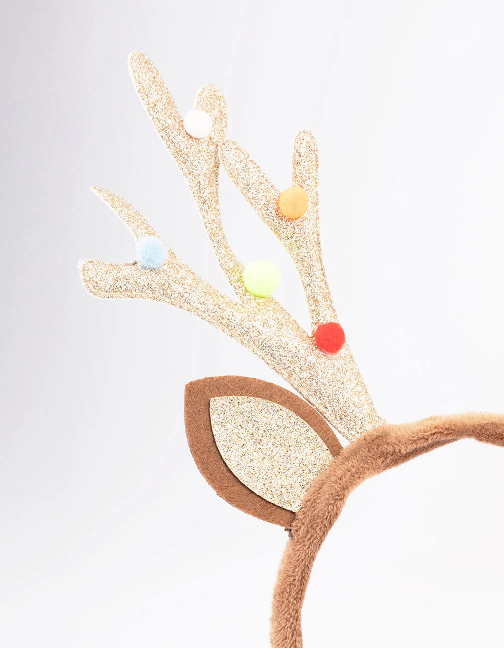 Kids Christmas Glitter Antler Headband - Image 2