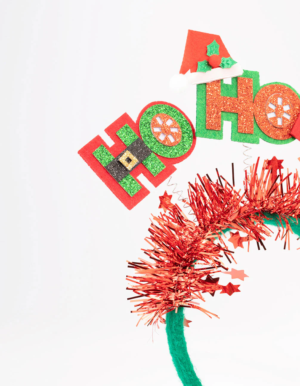 Kids Fabric Christmas Ho-Ho-Ho Headband - Image 2