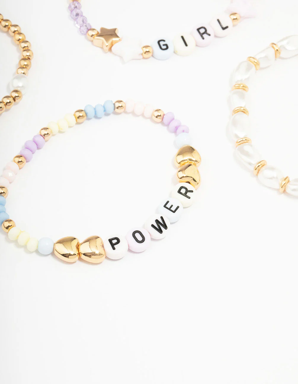 Kids Girl Power Stretch Friendship Bracelet Pack - Image 2
