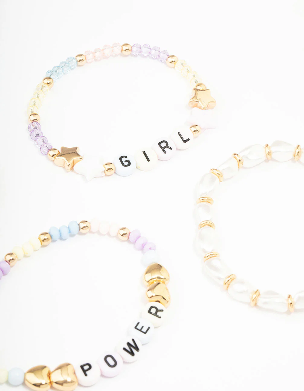 Kids Girl Power Stretch Friendship Bracelet Pack - Image 3
