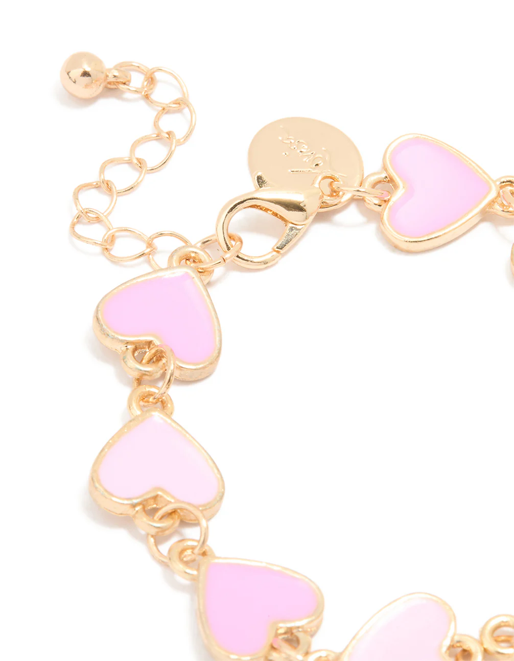 Kids Gold Alternating Heart Bracelet & Ring - Image 3