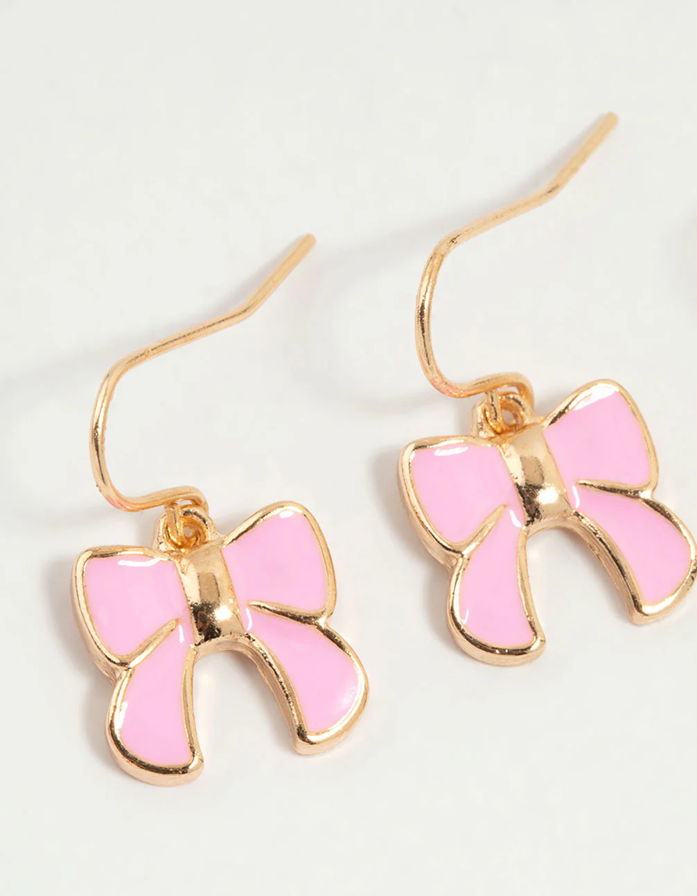 Kids Gold Bow & Bee Drop Earrings 3-Pack - Image 2
