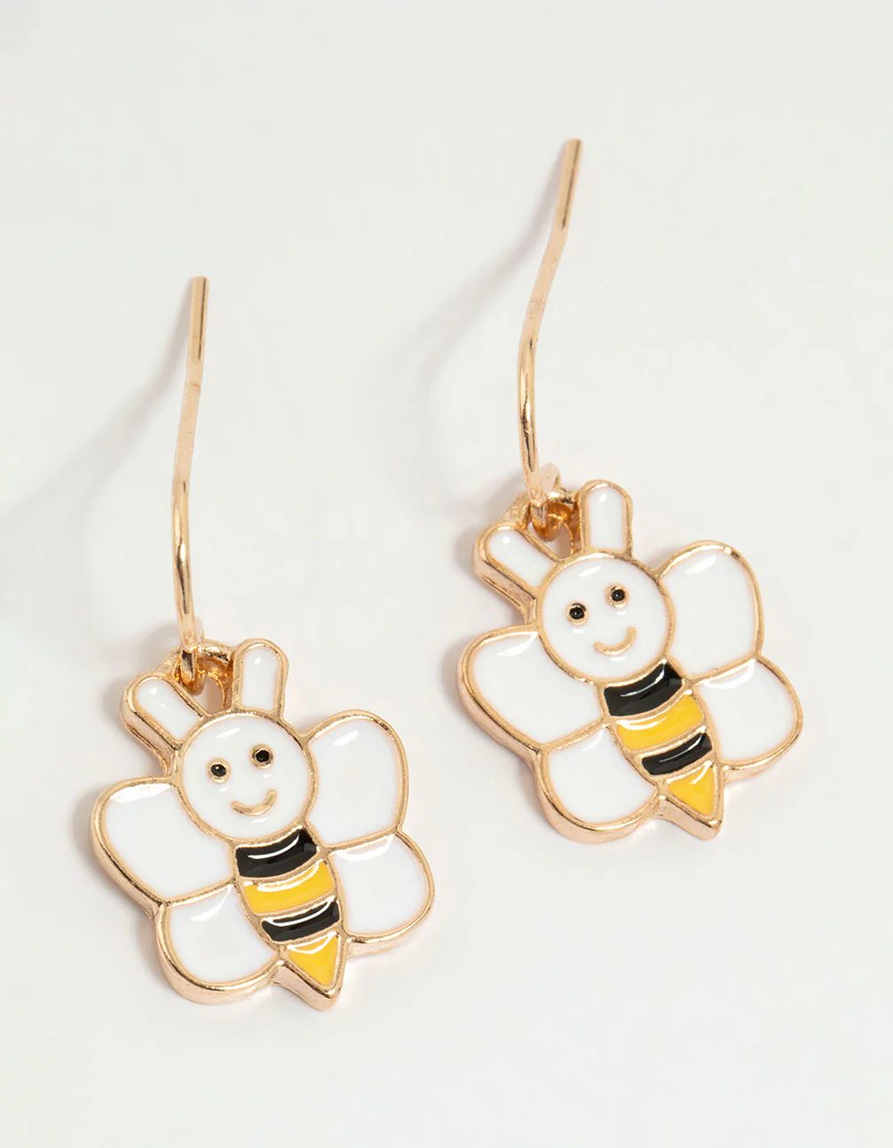 Kids Gold Bow & Bee Drop Earrings 3-Pack - Image 3