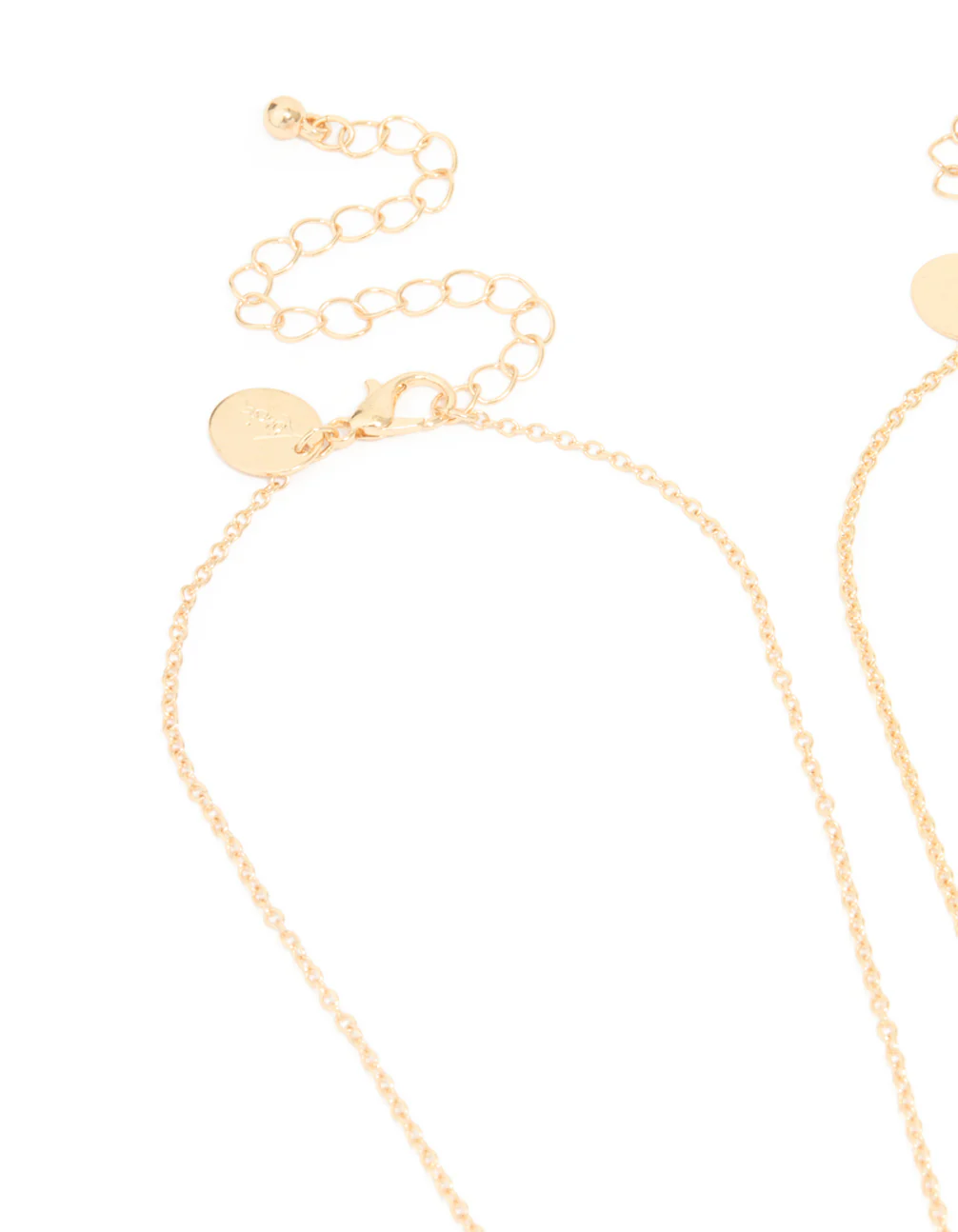 Kids Gold Pink BFF Heart Necklaces 3-Pack - Image 3