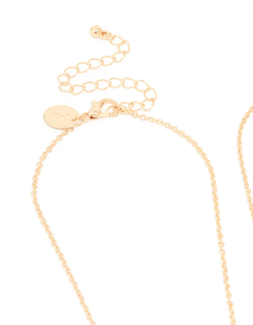 Kids Gold Pink & Purple Hugging Cat Big Sis Little Sis Necklaces Pack - Image 3