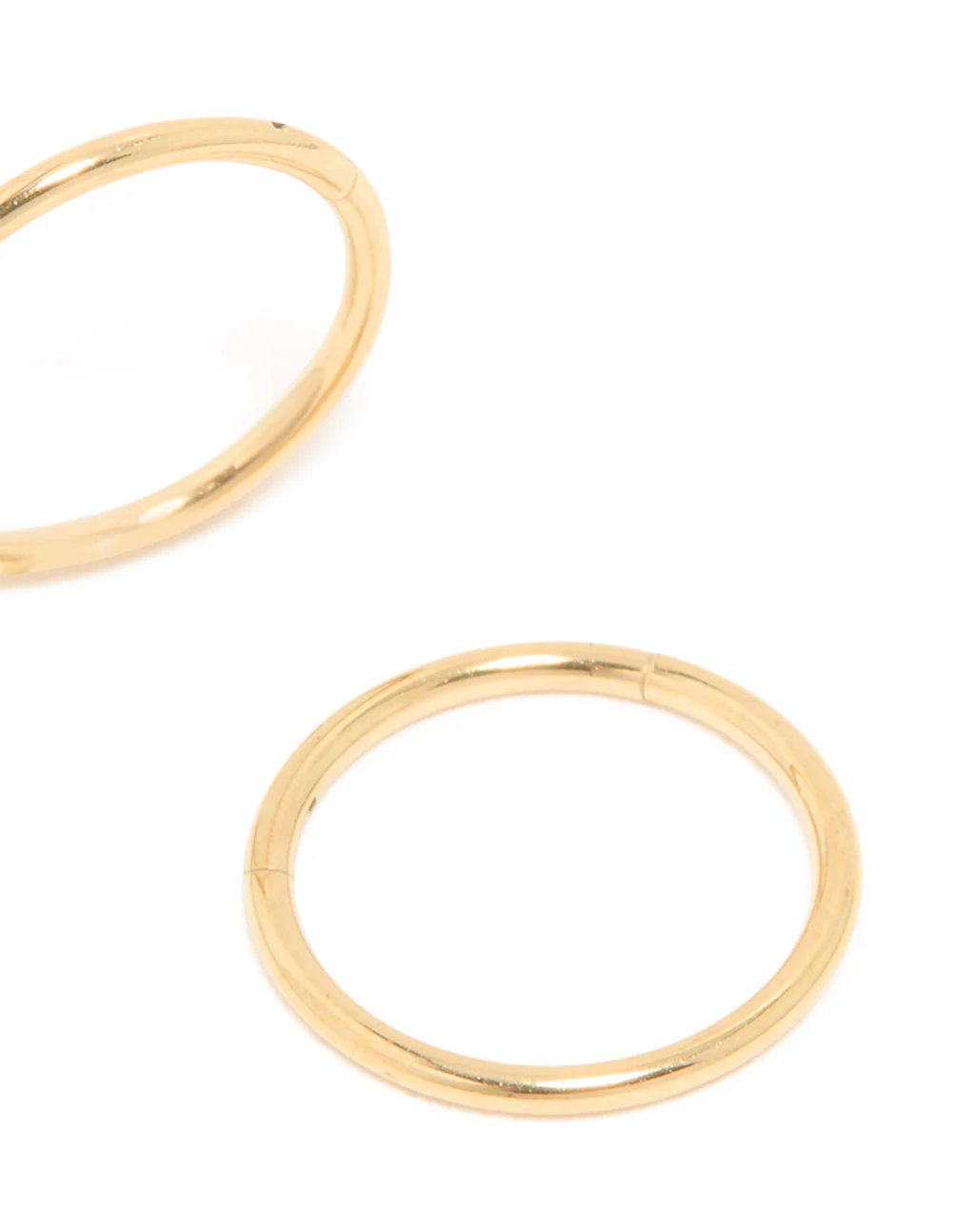 Kids Gold Plated Surgical Steel Sleeper Earrings 8MM - Image 3
