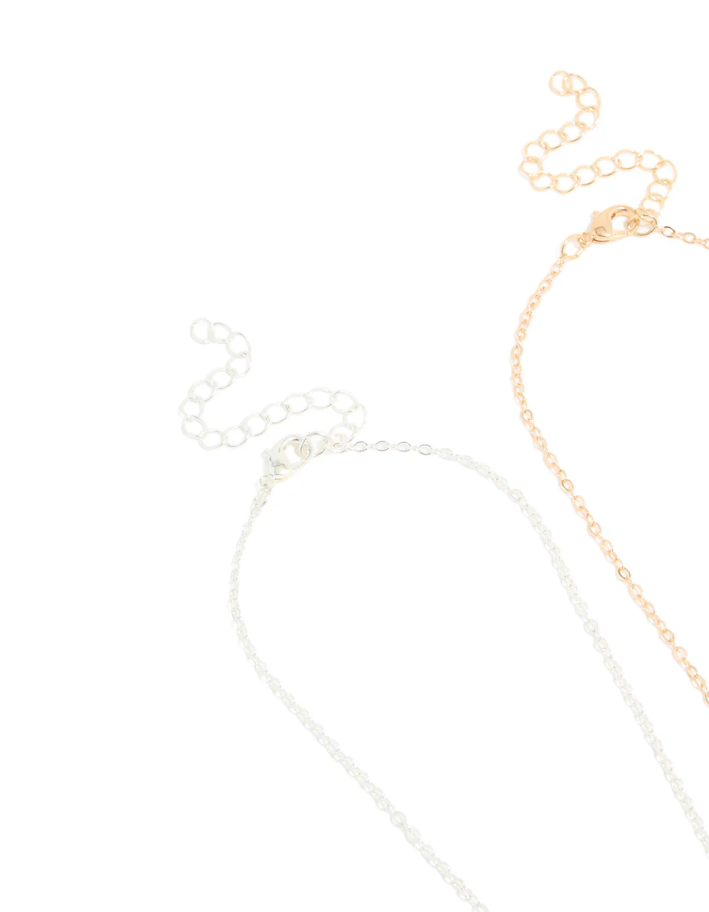 Kids Gold & Silver Cat Mood BFF Necklace Pack - Image 3