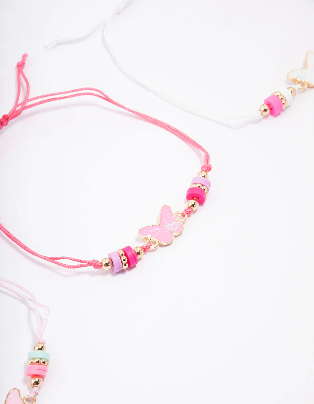 Kids Mixed Butterfly Bracelet 3-Pack - Image 2