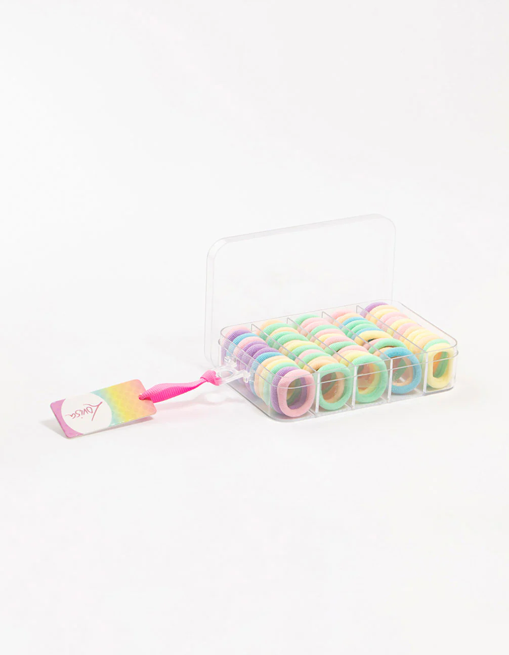 Kids Mixed Pastel Hair Ties Pack - Image 2