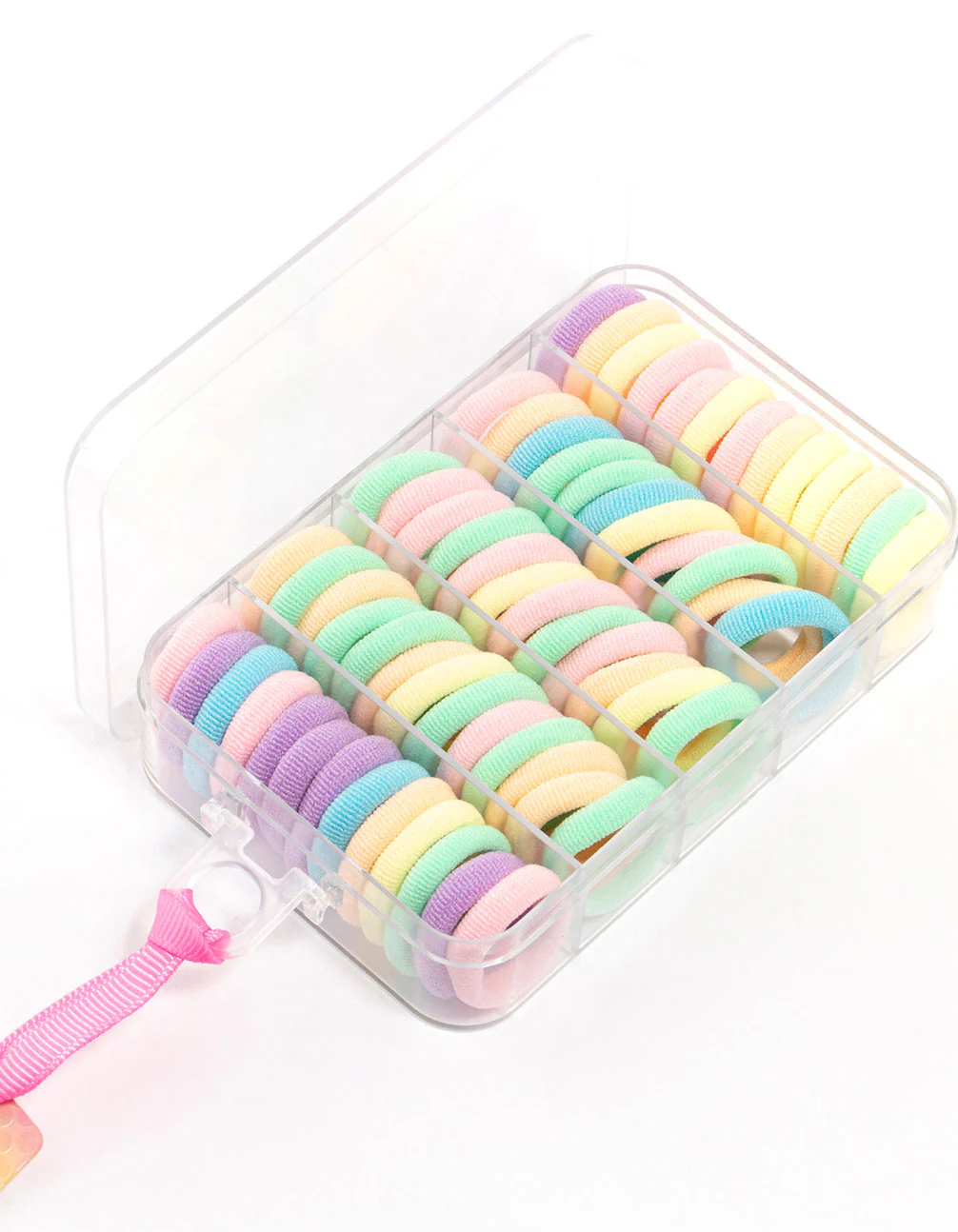 Kids Mixed Pastel Hair Ties Pack - Image 3